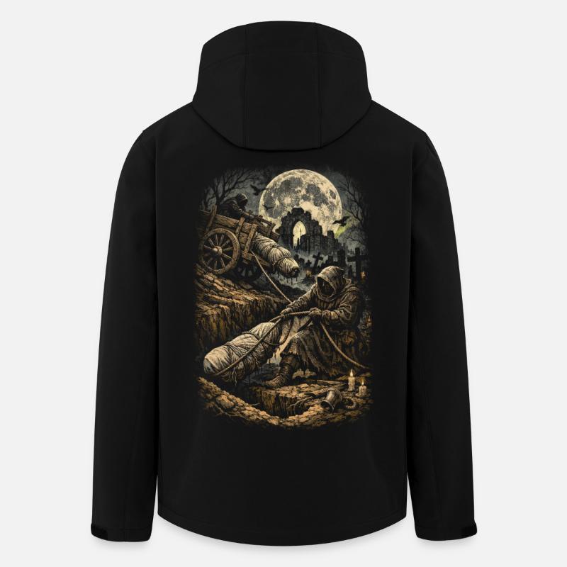 Friedhof Goth Humor - Recycelte Männer Softshell-Jacke von Stanley/Stella - Schwarz