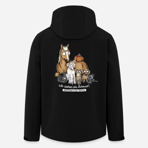 Tiere suchen ein Zuhause - Recycelte Männer Softshell-Jacke von Stanley/Stella