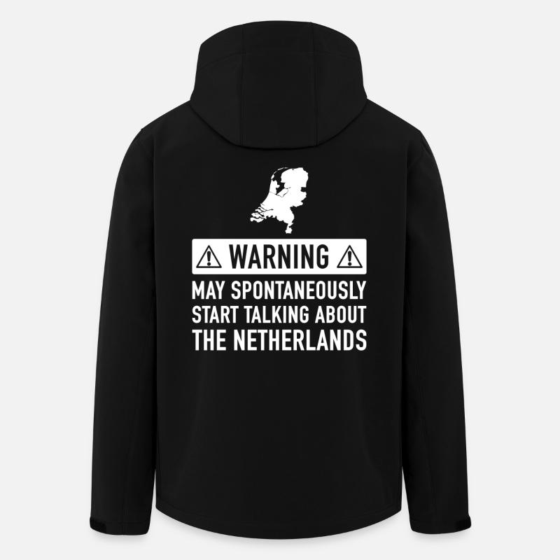 Idée Cadeau drôle Pays-Bas - Veste softshell homme en polyester recyclé Stanley/Stella - noir