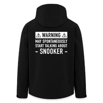 Lustige Snooker-Geschenk-Idee - Recycelte Männer Softshell-Jacke von Stanley/Stella - Schwarz - Hinten - AI Model Male 185 light (185cm)