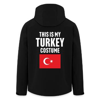 C’est mon costume de dinde - Veste softshell homme en polyester recyclé Stanley/Stella - noir - Dos - AI Model Male 185 light (185cm)