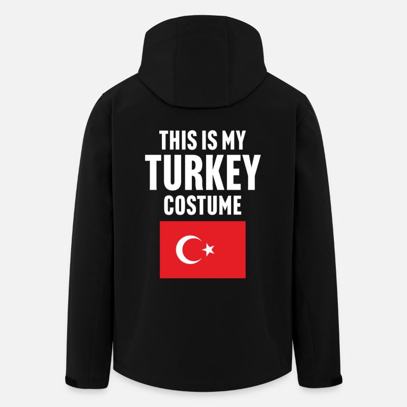 C’est mon costume de dinde - Veste softshell homme en polyester recyclé Stanley/Stella - noir