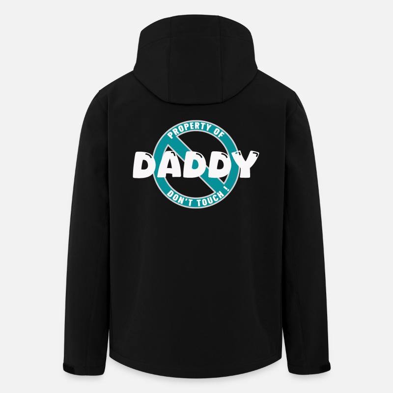 Daddy's property, white. In - Men’s Recycled Softshell Jacket by Stanley/Stella - black