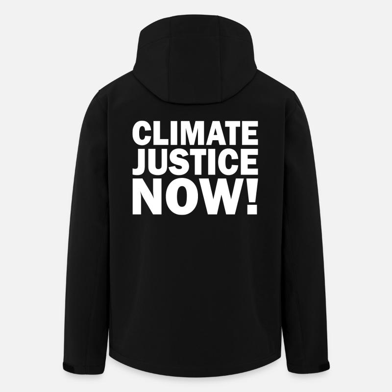 Climate justice now - Recycelte Männer Softshell-Jacke von Stanley/Stella - Schwarz