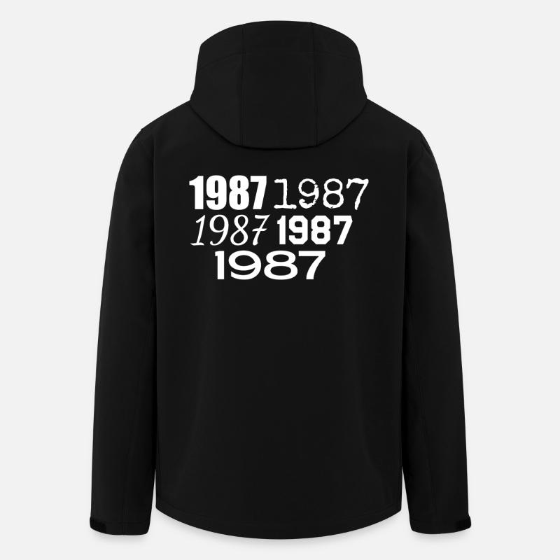 1987 - Recycelte Männer Softshell-Jacke von Stanley/Stella - Schwarz