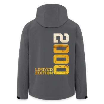 LIMITED EDITION 2000 BEER 26TH BIRTHDAY - Men’s Recycled Softshell Jacket by Stanley/Stella - black - Back - AI Model Male 185 light (185cm)