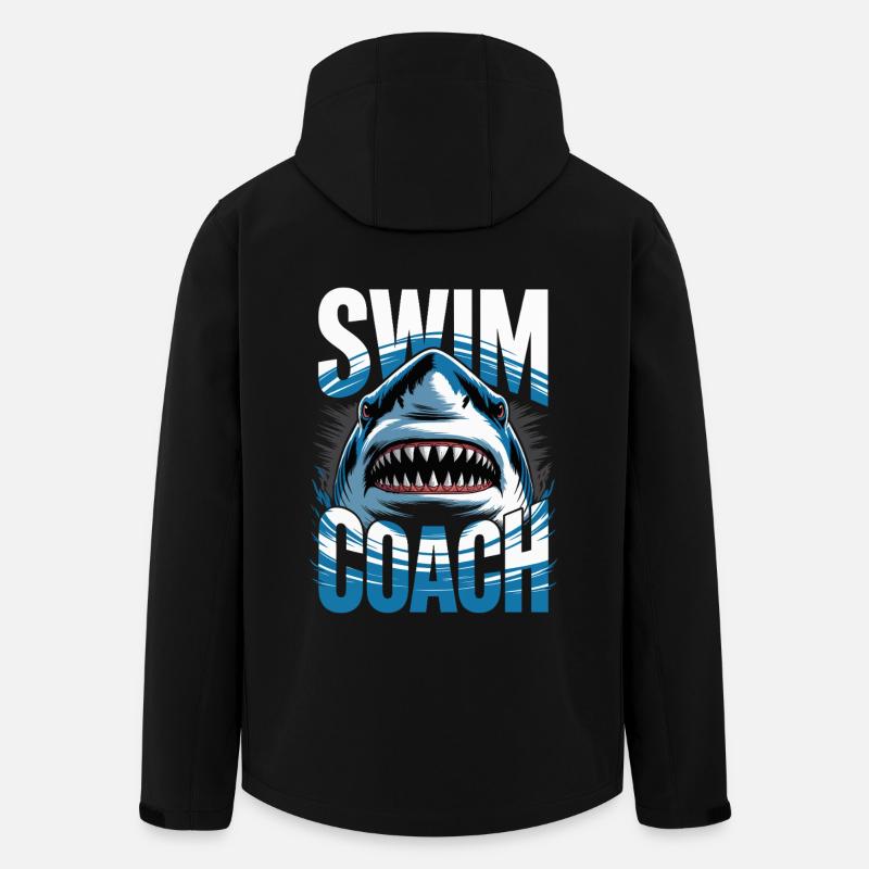 Swim Coach - Men’s Recycled Softshell Jacket by Stanley/Stella - black