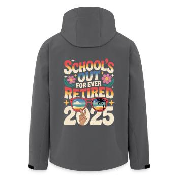 Les écoles sont à la retraite à jamais en 2025 - Veste softshell homme en polyester recyclé Stanley/Stella - charbon - Dos - AI Model Male 185 light (185cm)