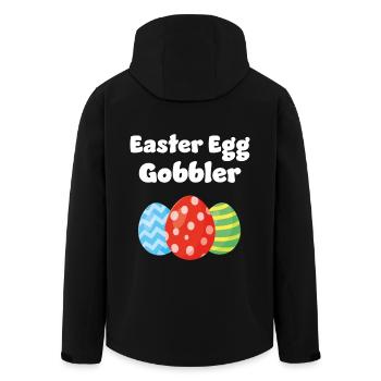 Gobbler d’œufs de Pâques - Veste softshell homme en polyester recyclé Stanley/Stella - noir - Dos - AI Model Male 185 light (185cm)