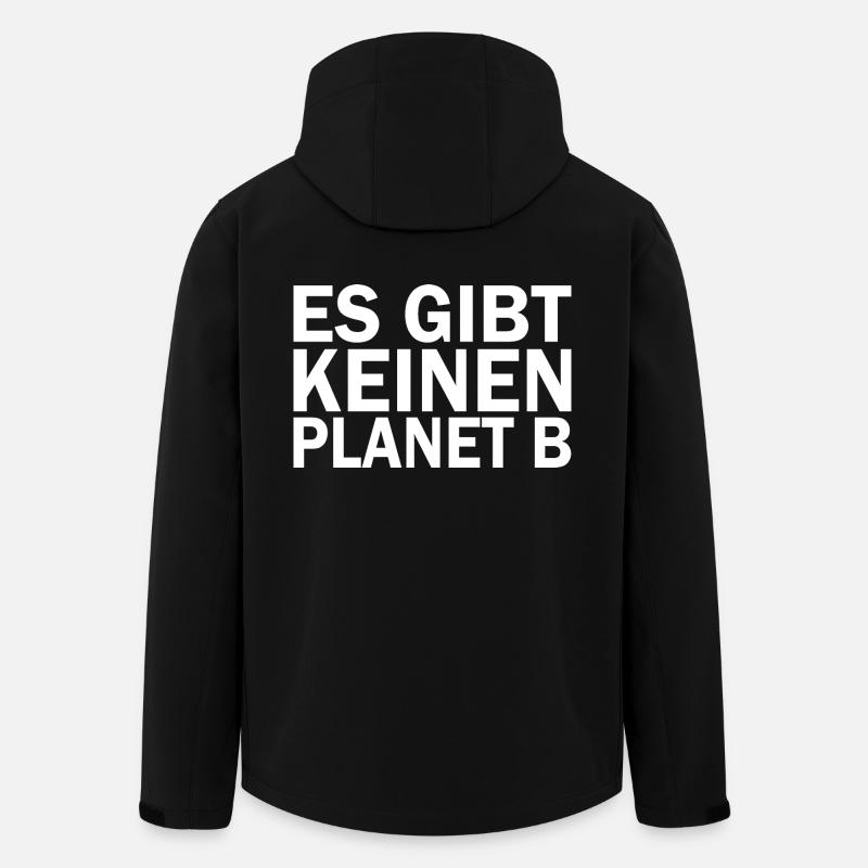 Es gibt keinen planet b - Recycelte Männer Softshell-Jacke von Stanley/Stella - Schwarz