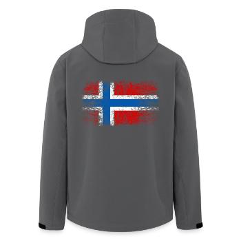 Norvège 002 dessins ronds - Veste softshell homme en polyester recyclé Stanley/Stella - noir - Dos - AI Model Male 185 light (185cm)