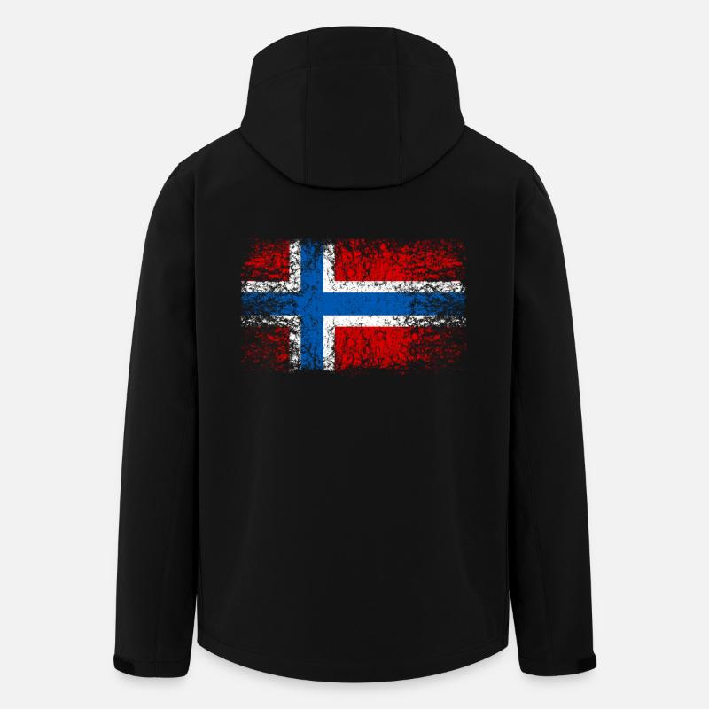 Norvège 002 dessins ronds - Veste softshell homme en polyester recyclé Stanley/Stella - noir