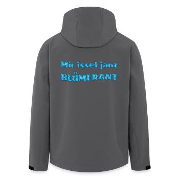 Mir isset janz blümerant - Recycelte Männer Softshell-Jacke von Stanley/Stella - Schwarz - Hinten - AI Model Male 185 light (185cm)