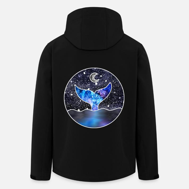 Cosmic Mermaid Tail - Men’s Recycled Softshell Jacket by Stanley/Stella - black