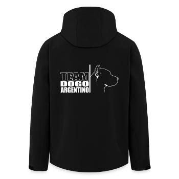 TEAM Dogue Argentino Chien Chien Wilsigns - Veste softshell homme en polyester recyclé Stanley/Stella - noir - Dos - AI Model Male 185 light (185cm)