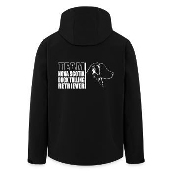 TEAM Nova Scotia Duck Tolling Retriever Wilsigns - Recycelte Männer Softshell-Jacke von Stanley/Stella - Schwarz - Hinten - AI Model Male 185 light (185cm)
