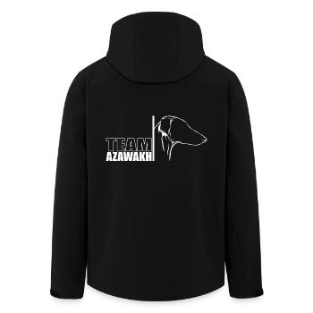 TEAM Azawakh Profile Dog Dog Greyhound Wilsigns - Men’s Recycled Softshell Jacket by Stanley/Stella - black - Back - AI Model Male 185 light (185cm)
