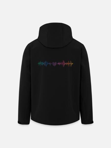 music_beat - Veste softshell homme en polyester recyclé Stanley/Stella - noir