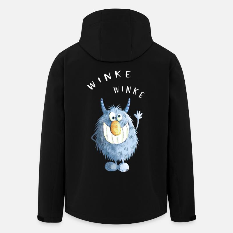 Blue shaggy réveille monstre - Veste softshell homme en polyester recyclé Stanley/Stella - noir