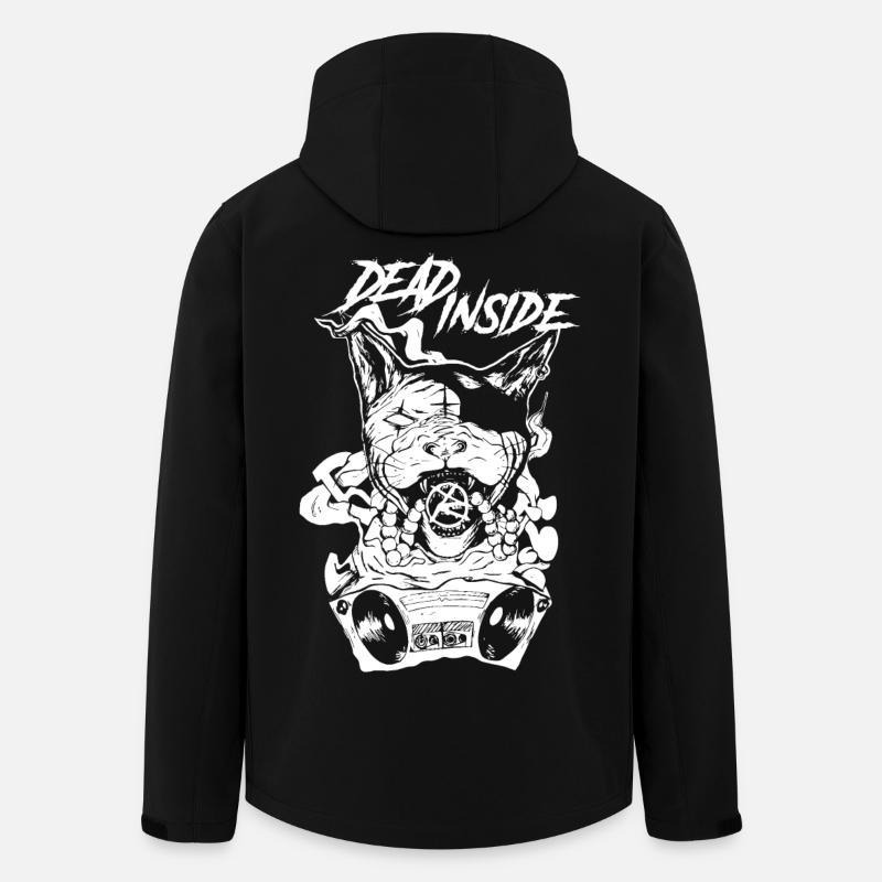 Skull Rock Band-Grafiken - Recycelte Männer Softshell-Jacke von Stanley/Stella - Schwarz