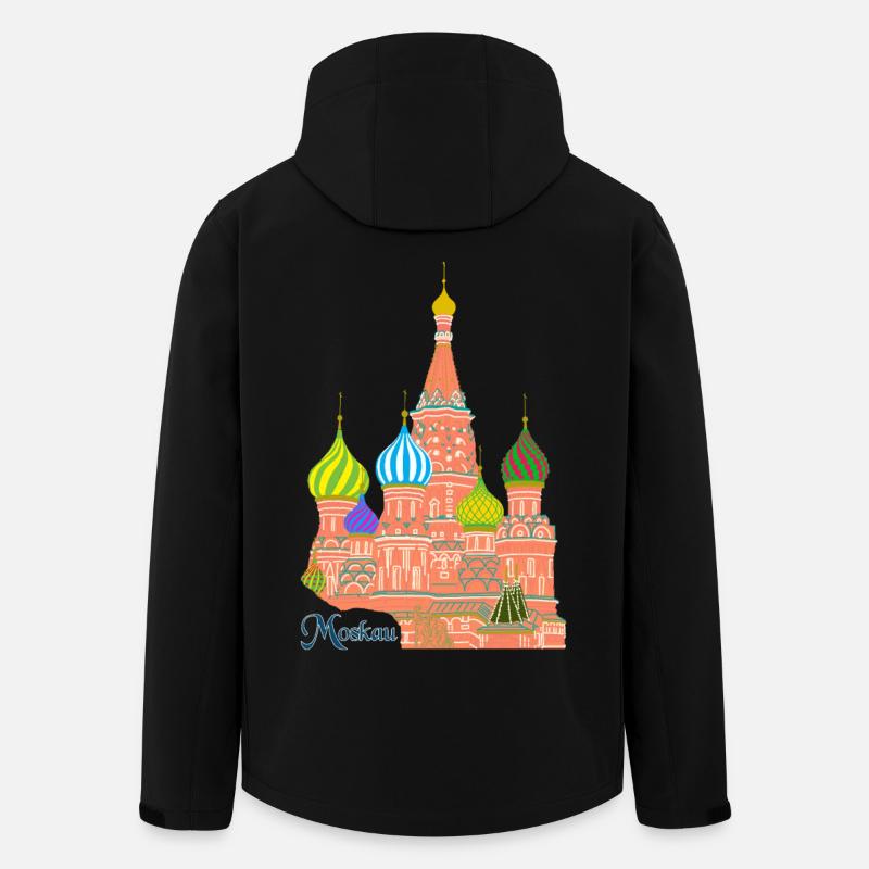 Moskau Basilius Kathedrale - Recycelte Männer Softshell-Jacke von Stanley/Stella - Schwarz