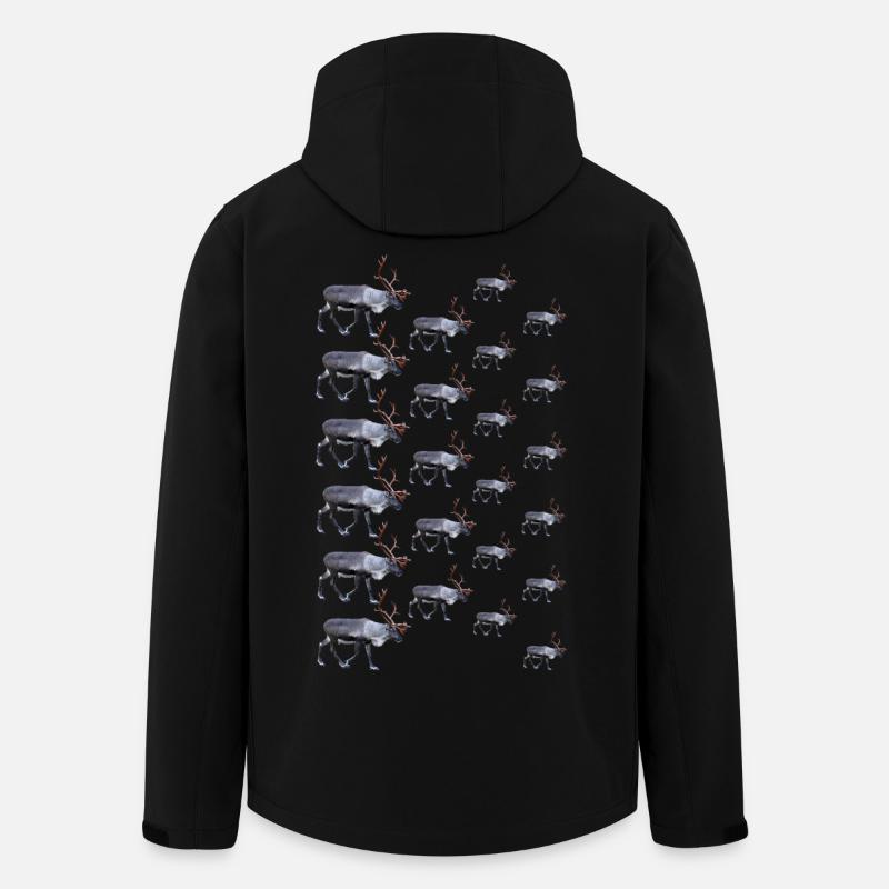 Reindeer - Men’s Recycled Softshell Jacket Discoverer by Stanley/Stella - black
