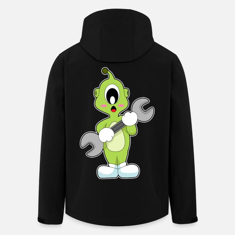 Alien Mechanic Wrench - Men’s Recycled Softshell Jacket by Stanley/Stella - black