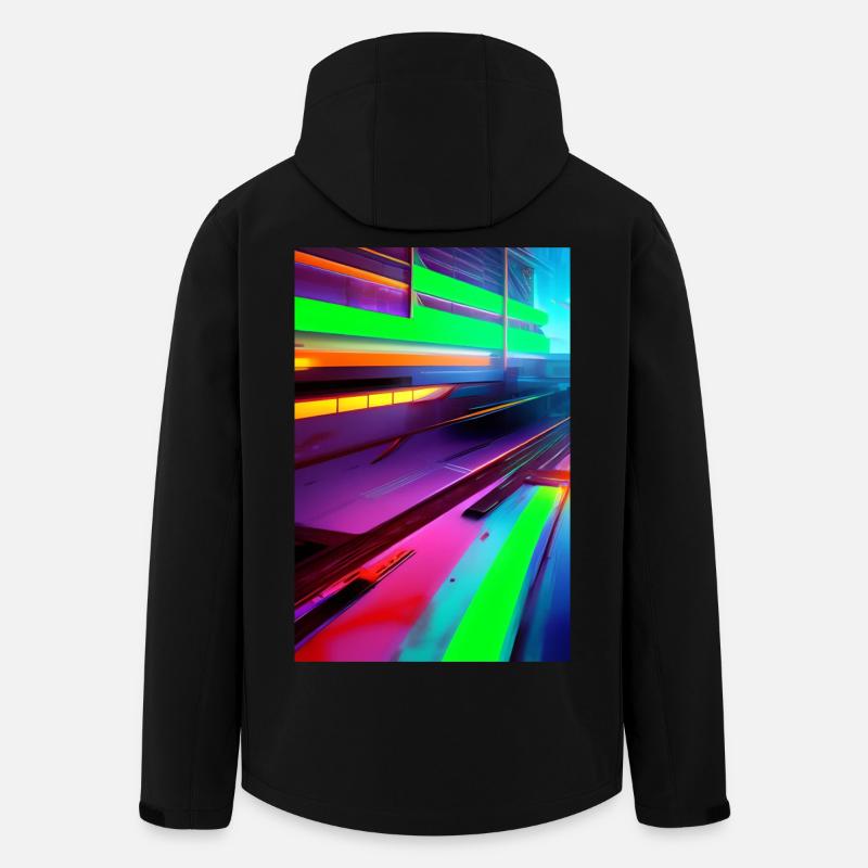 Muster und Formen - Recycelte Männer Softshell-Jacke von Stanley/Stella - Schwarz