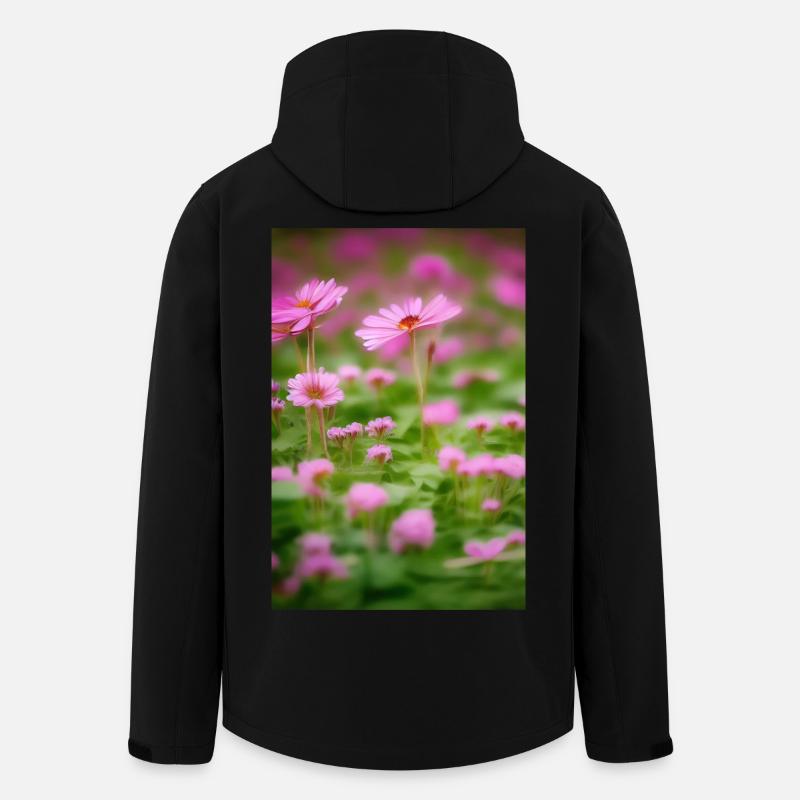 Blumen Kunst - Recycelte Männer Softshell-Jacke von Stanley/Stella - Schwarz
