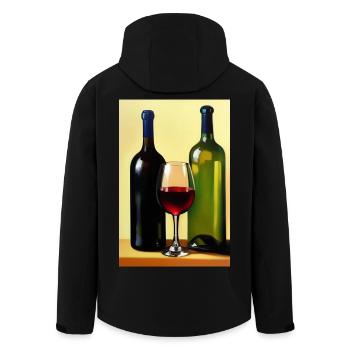 Wine drinkers - Men’s Recycled Softshell Jacket by Stanley/Stella - black - Back - AI Model Male 185 light (185cm)
