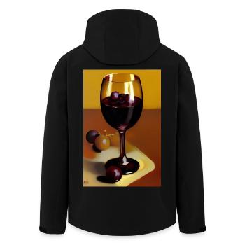 Wine drinkers - Men’s Recycled Softshell Jacket by Stanley/Stella - black - Back - AI Model Male 185 light (185cm)