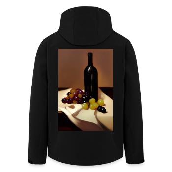 Buveurs de vin - Veste softshell homme en polyester recyclé Stanley/Stella - noir - Dos - AI Model Male 185 light (185cm)