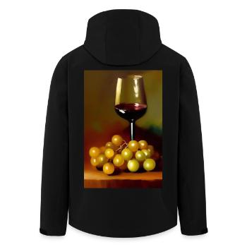 Wine drinkers - Men’s Recycled Softshell Jacket by Stanley/Stella - black - Back - AI Model Male 185 light (185cm)