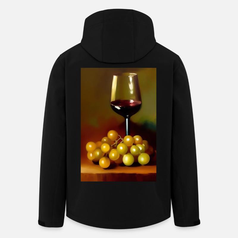 Buveurs de vin - Veste softshell homme en polyester recyclé Stanley/Stella - noir