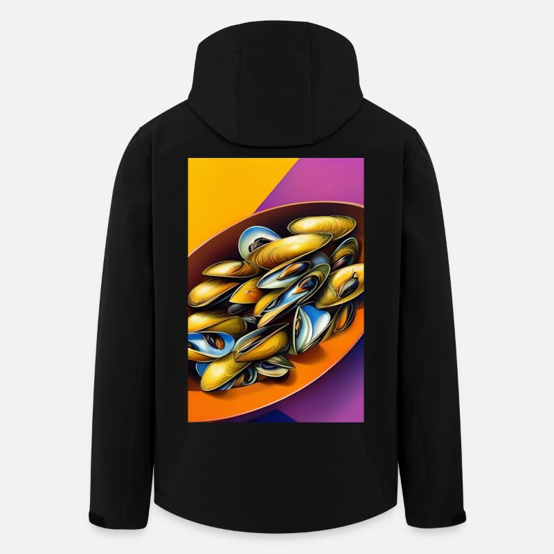 Mussels - Men’s Recycled Softshell Jacket by Stanley/Stella - black