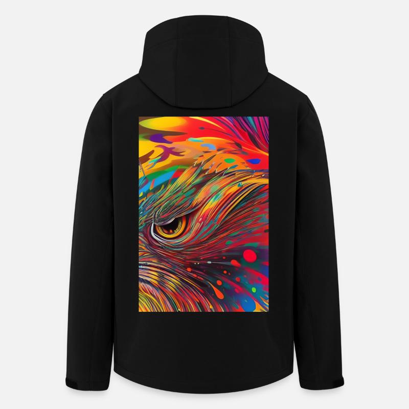 Abstrakte Kunst - Recycelte Männer Softshell-Jacke von Stanley/Stella - Schwarz