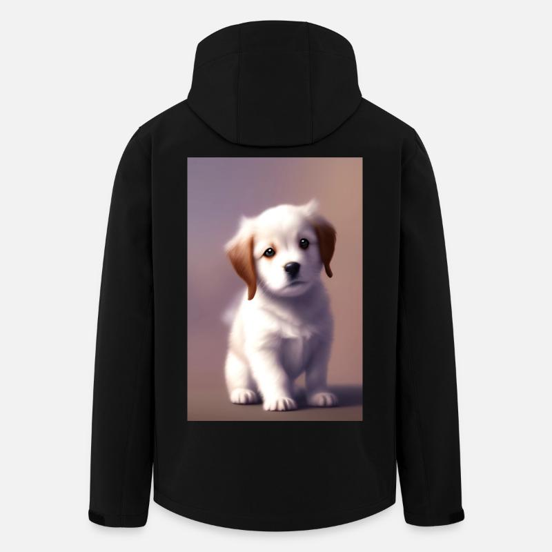 Bébé chien - Veste softshell homme en polyester recyclé Stanley/Stella - noir