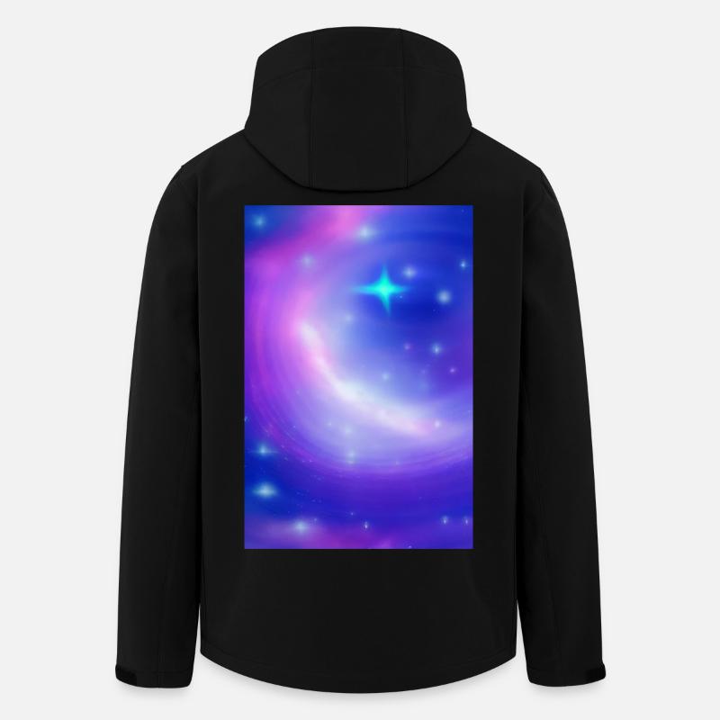 Image de la galaxie - Veste softshell homme en polyester recyclé Stanley/Stella - noir