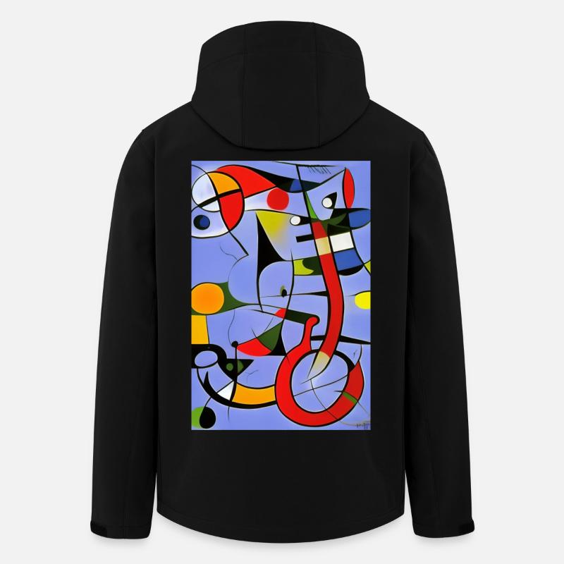 Abstract art - Men’s Recycled Softshell Jacket by Stanley/Stella - black