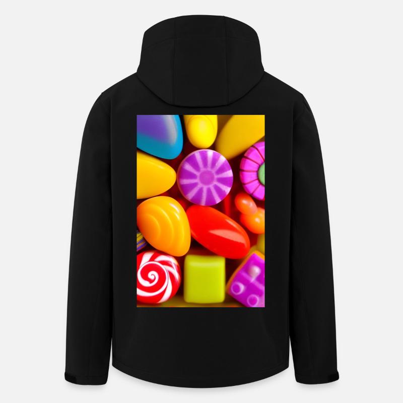 Bonbons - Recycelte Männer Softshell-Jacke von Stanley/Stella - Schwarz