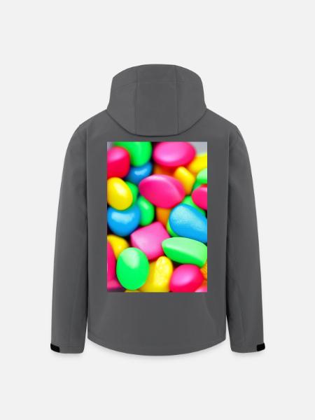 Bunte Bonbons - Recycelte Männer Softshell-Jacke von Stanley/Stella - Schwarz