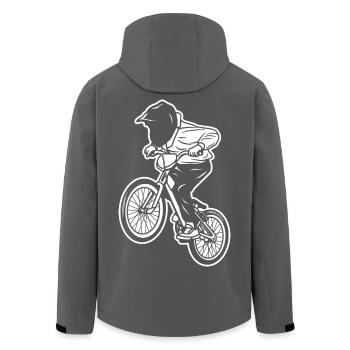 BMX Kind - Recycelte Männer Softshell-Jacke von Stanley/Stella - Anthrazit - Hinten - AI Model Male 185 light (185cm)