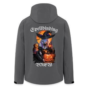 Zauberhaftes Halloween-Bier - Recycelte Männer Softshell-Jacke von Stanley/Stella - Schwarz - Hinten - AI Model Male 185 light (185cm)