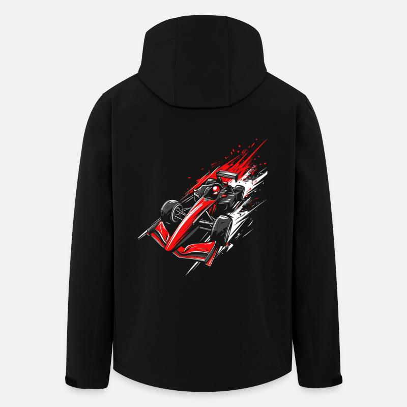 Formel-Rennwagen | High-Speed-Racing-Artwork - Recycelte Männer Softshell-Jacke von Stanley/Stella - Schwarz