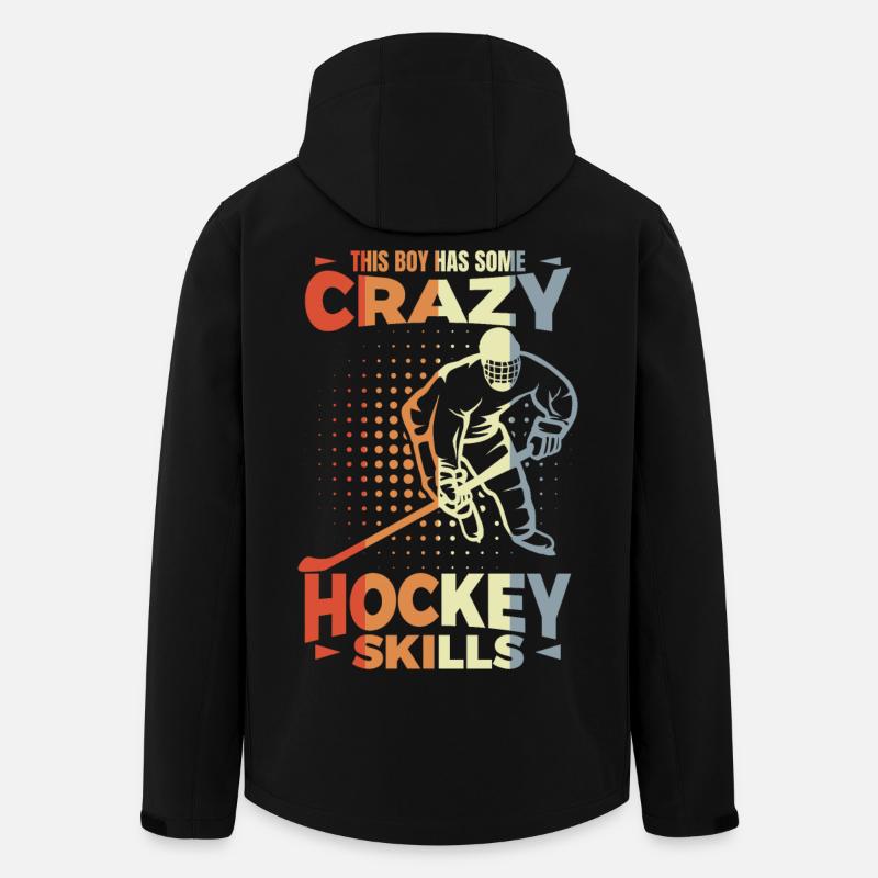 Kleiner Eishockeyspieler - Recycelte Männer Softshell-Jacke von Stanley/Stella - Schwarz