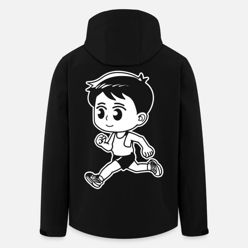 Petit coureur - Veste softshell homme en polyester recyclé Stanley/Stella - noir