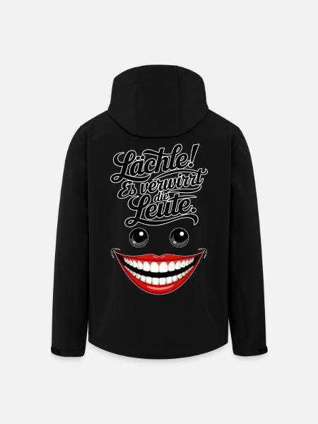 Always smiling - Men’s Recycled Softshell Jacket by Stanley/Stella - black