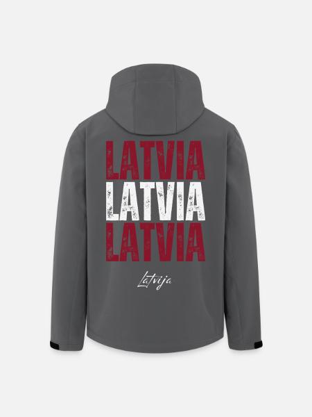 Latvian pride, I love Latvia - Men’s Recycled Softshell Jacket by Stanley/Stella - black