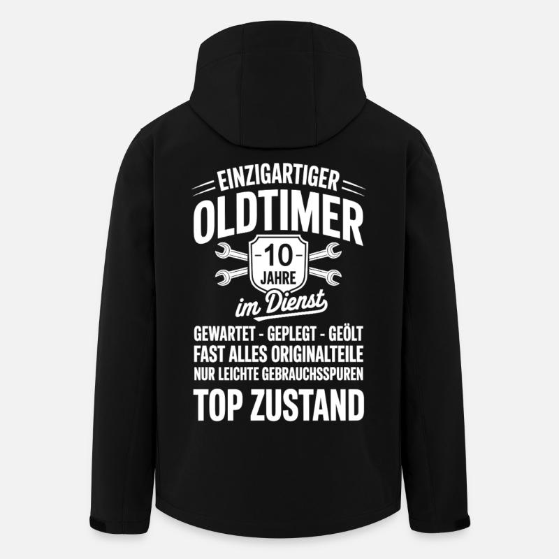 bester Mitarbeiter - Oldtimer Mechaniker - Recycelte Männer Softshell-Jacke von Stanley/Stella - Schwarz