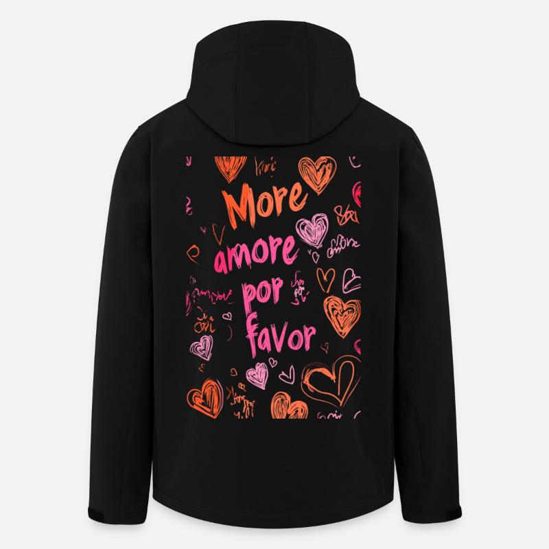 More Amore - Men’s Recycled Softshell Jacket by Stanley/Stella - black